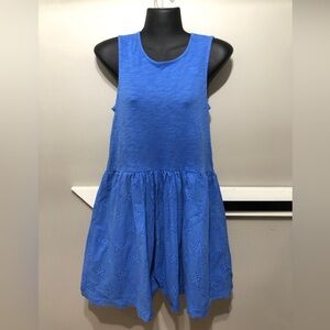 Boden Girls Blue Scoop Neck Sleeveless Sundress, NWT